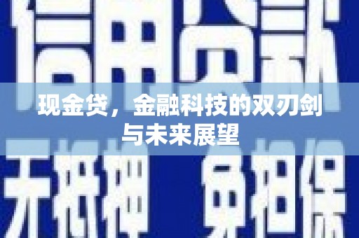 遂溪现金贷，金融科技的双刃剑与未来展望