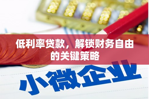 遂溪低利率贷款，解锁财务自由的关键策略