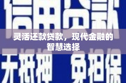 遂溪灵活还款贷款，现代金融的智慧选择