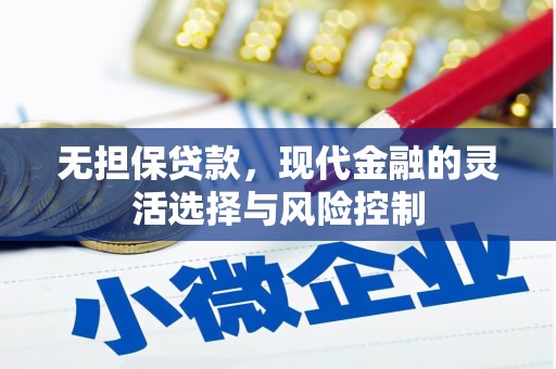 遂溪无担保贷款，现代金融的灵活选择与风险控制