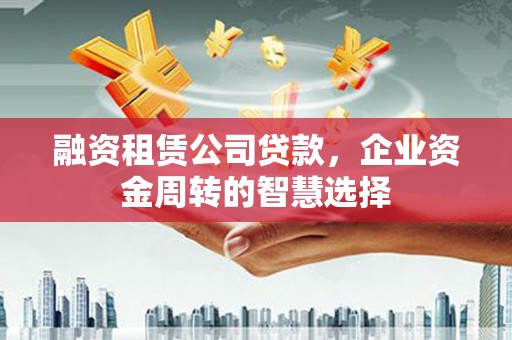 遂溪融资租赁公司贷款，企业资金周转的智慧选择