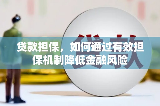 遂溪贷款担保，如何通过有效担保机制降低金融风险
