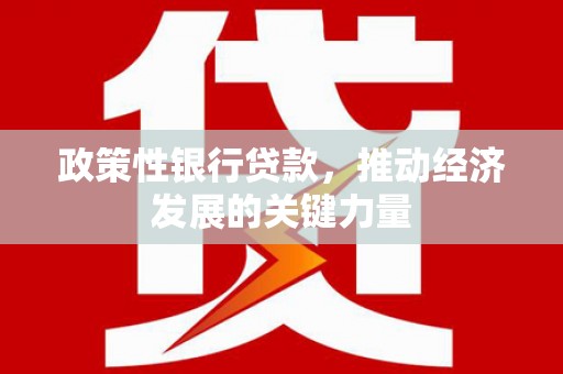 遂溪政策性银行贷款，推动经济发展的关键力量