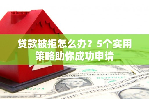 遂溪贷款被拒怎么办？5个实用策略助你成功申请