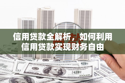 遂溪信用贷款全解析，如何利用信用贷款实现财务自由